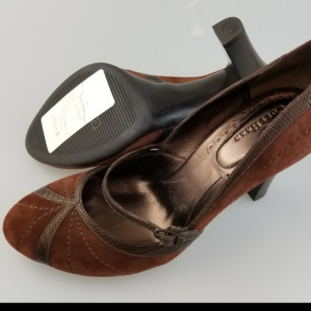 COLE HAAN Brown Leather 4 Inch Pumps Heels US 8.5